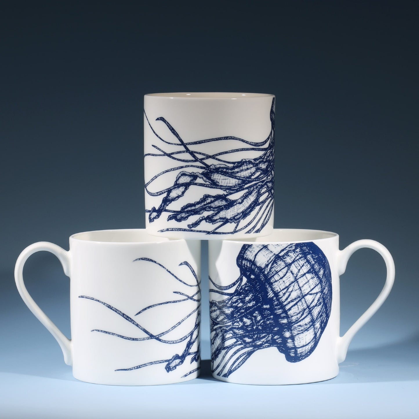 Bone China Jellyfish Mug