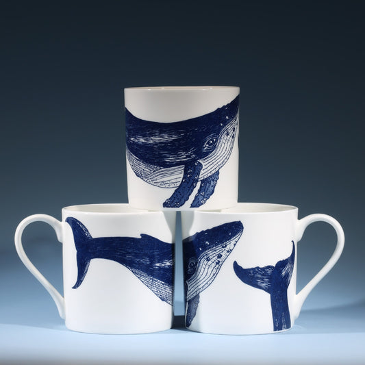 Bone China Whale Mug