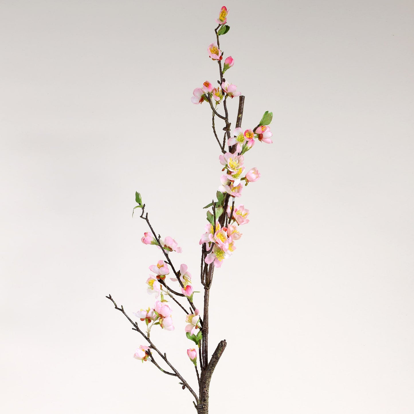 Faux Variegated Pink Plum Blossom Spray