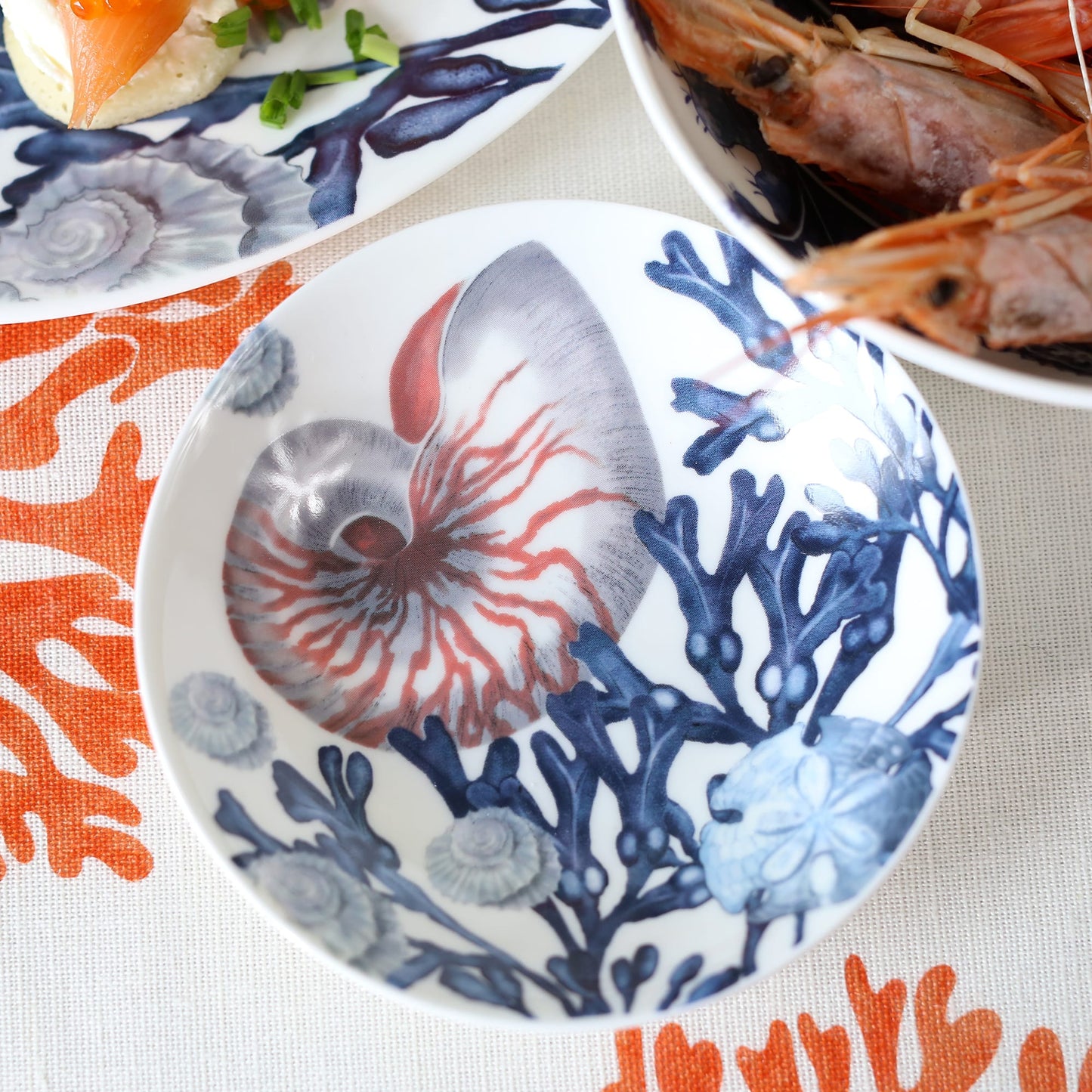 Beachcomber Nibbles Dish With Nautilus Design