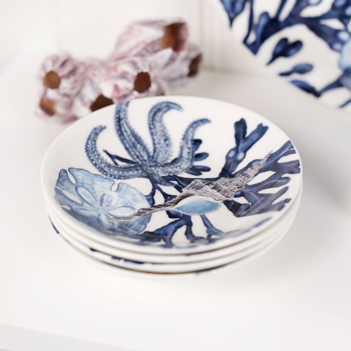 Beachcomber Nibbles Dish With Seashell Design