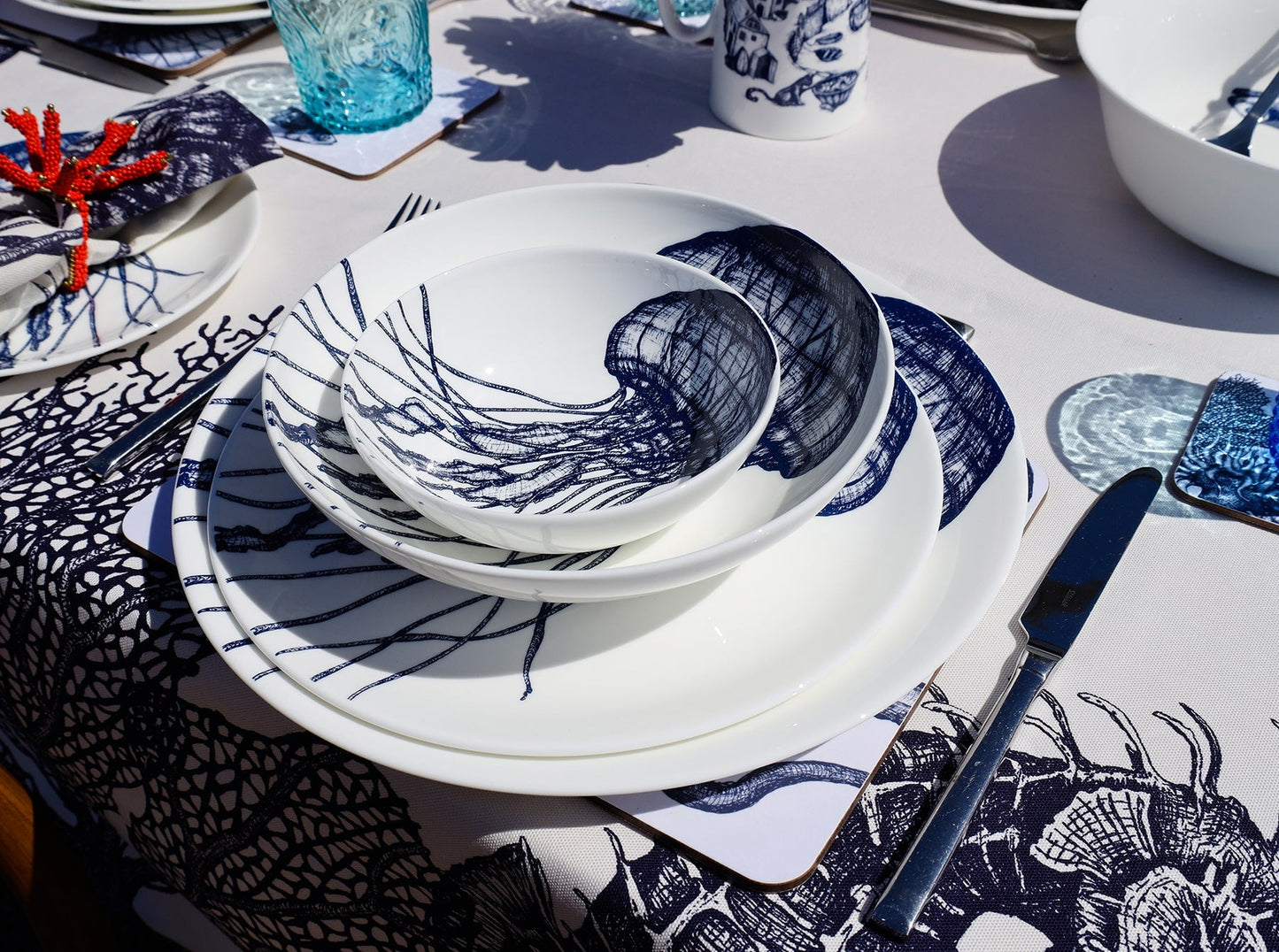 Bone China Jellyfish Side Plate