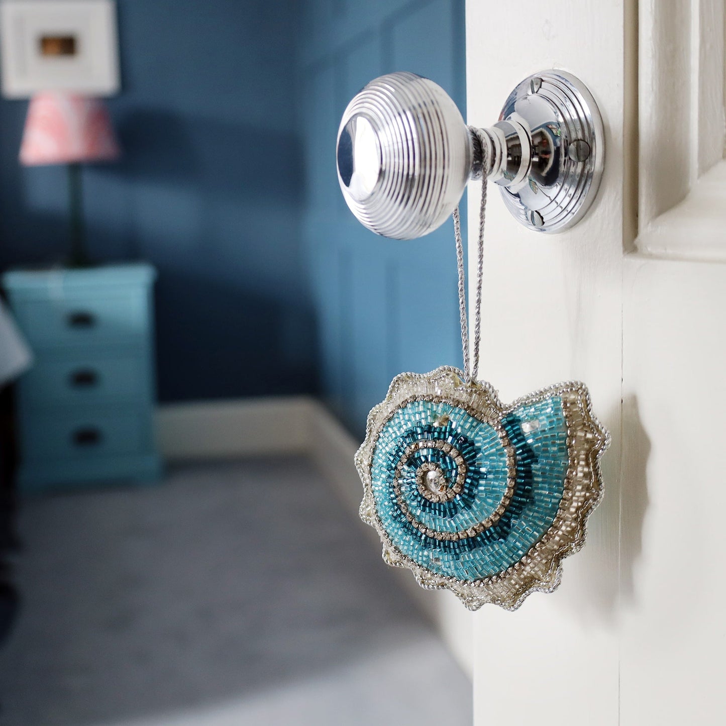 Beaded Ammonite Hanging Decoration