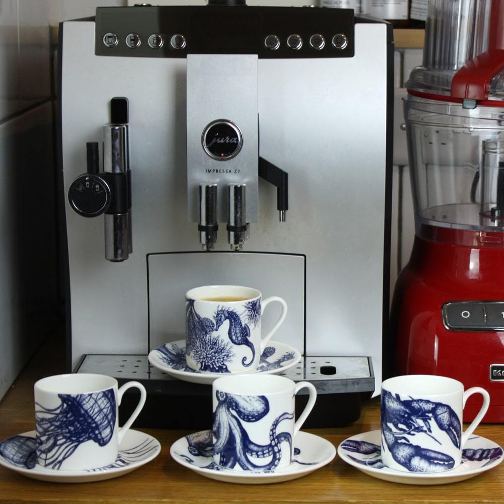 Bone China Jellyfish Espresso Cup & Saucer