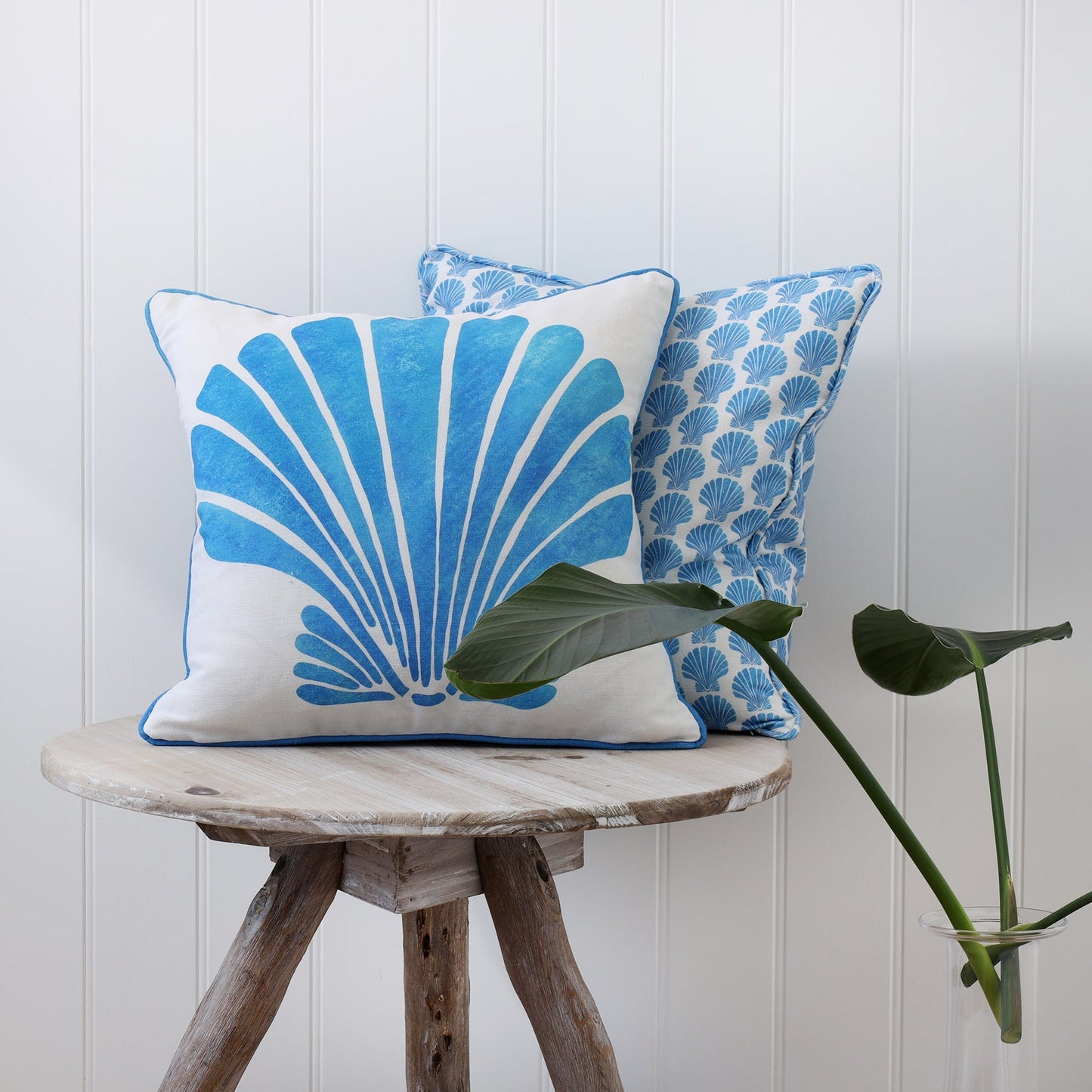 Cerulean Mini Shell Cushion Cover