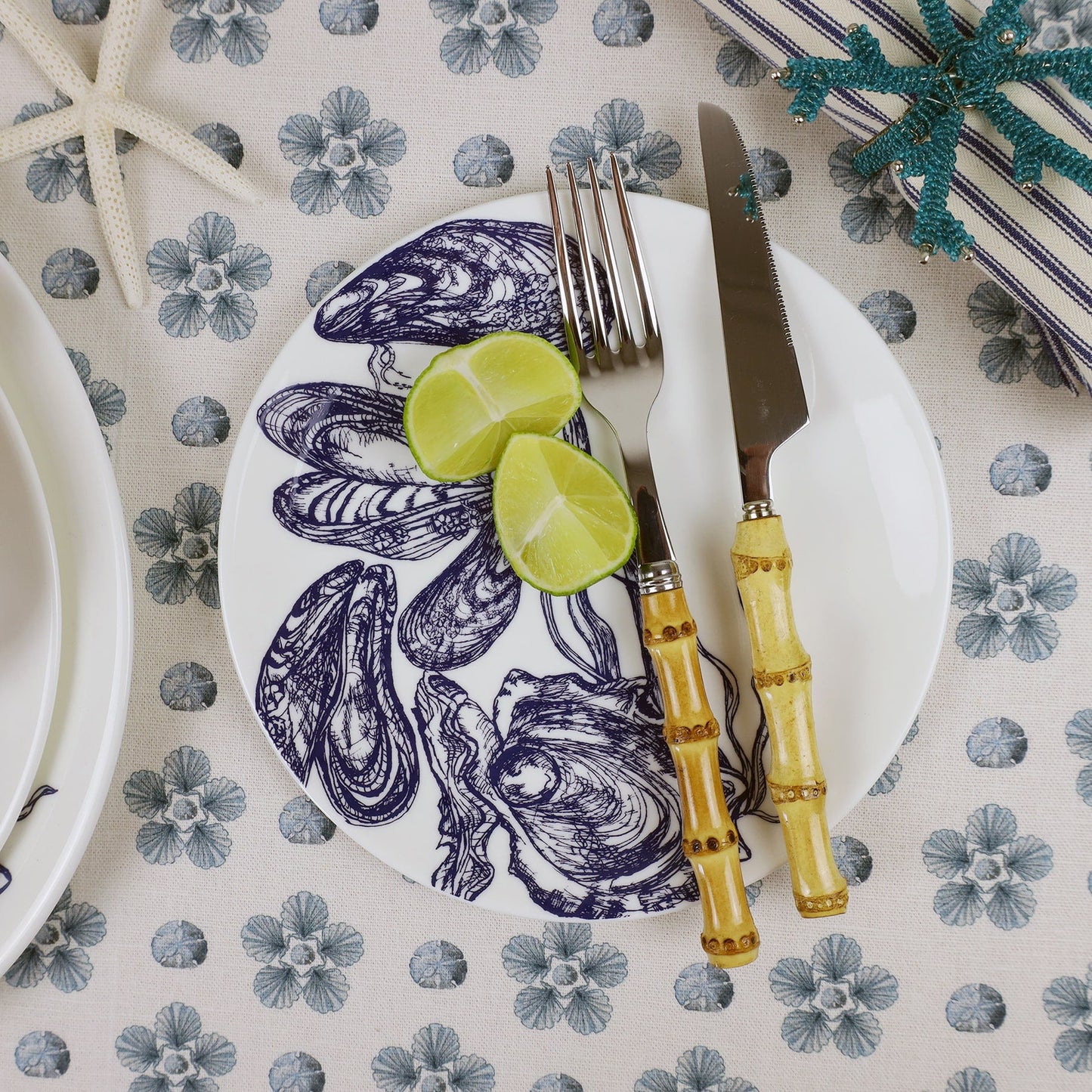 Bone China Mussel & Oyster Side Plate