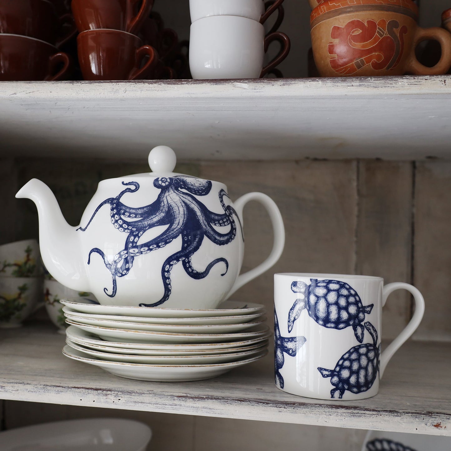 Bone China Turtle Mug