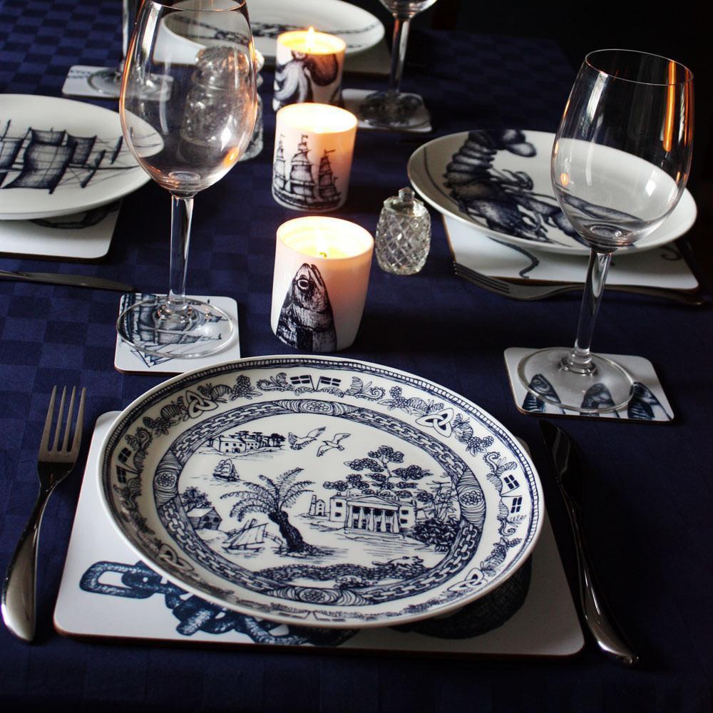 Bone China Willow Pattern Dinner Plate