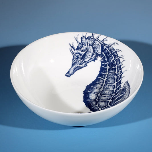 Bone China Seahorse Bowl