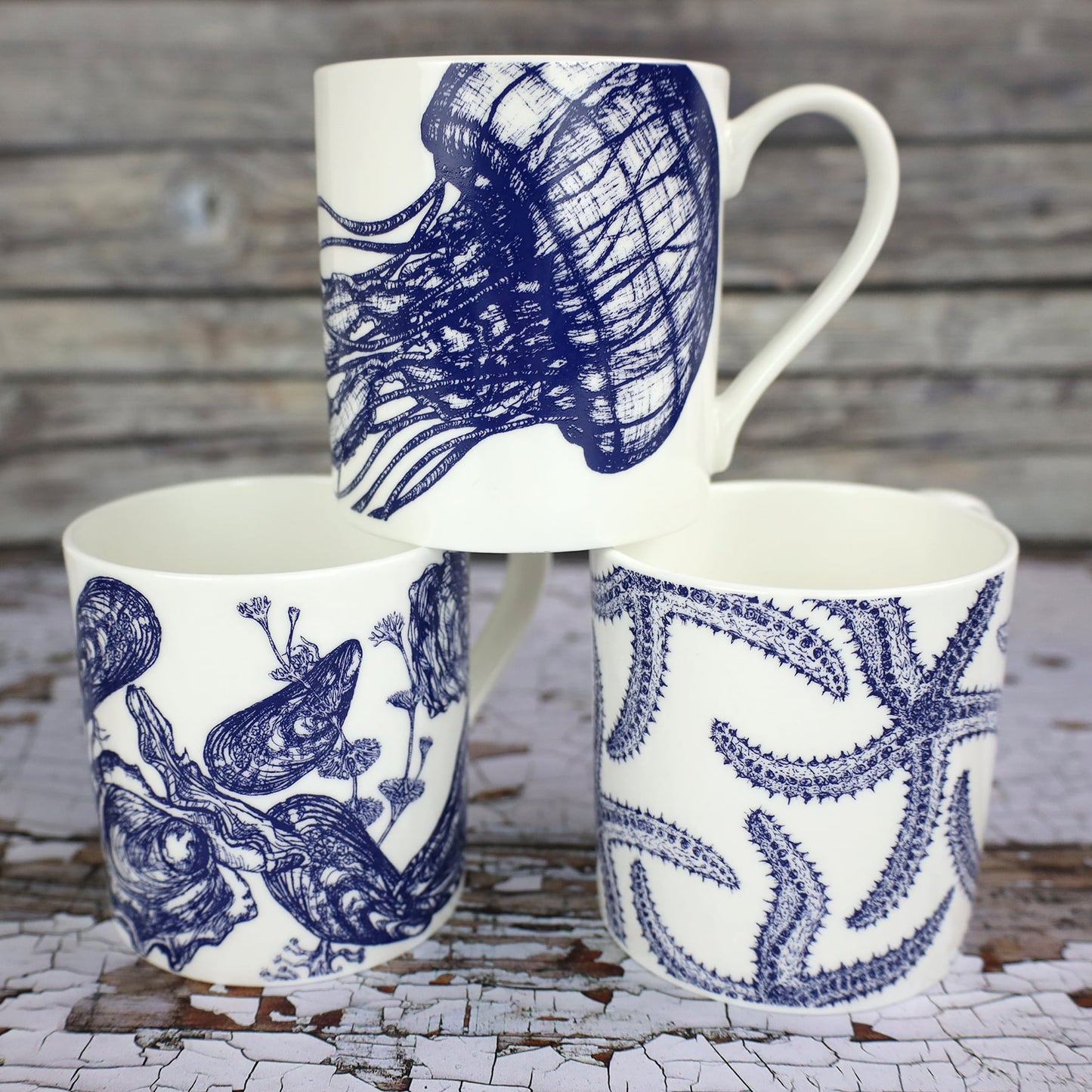 Bone China Mussel & Oyster Mug